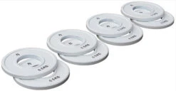 Hantelscheiben-Set, Stahl, Weiss - 8 X 0.5KG